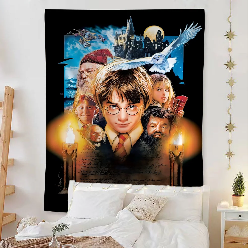 H-Harries Movie P-Potters Hippie Wandbehang Wandteppiche Böhmische Wandteppiche Mandala INS Home Decor