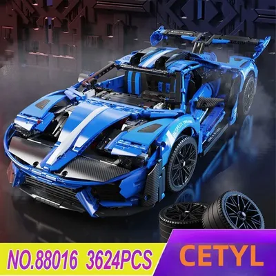 MY88016 Konzept Supercar LE GT Maßstab 1:8 MOC Auto Modell Bausteine Ziegel Pädagogisches Puzzle Spielzeug Geburtstag Geschenke Image