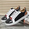 HKDQ Punk Niet Luxus Designer Schuhe Männer Street Style Casual Turnschuhe Für Männer Mode Schwarz Atmungsaktive männer Skateboard Schuhe