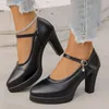 Kleine Größe 32–43, flacher dicker Boden, weiß-silberne Hochzeitsschuhe, Braut-Plateau-Pumps, 2025, Block-High-Heels-Schuhe für Model Mom