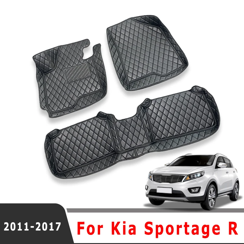 Tappetini per auto Tappeti per bagagliaio per Kia Sportage R 2017 2016 2015 2014 2013 2012 2011 Auto Styling Decorazione interna Tappeti per pedali
