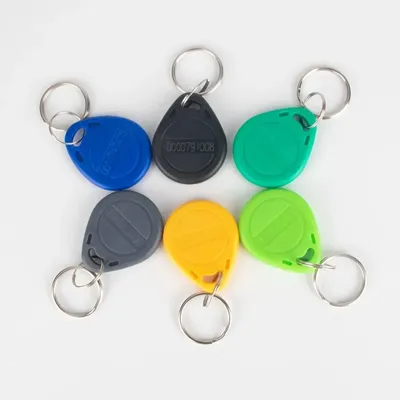 5YOA 100 Stück RFID-Schlüsselanhänger 125 kHz schreibgeschützt TK4100 EM4100 Proximity Smart Secure Door Entry Access Control ID Schlüsselanhänger Token Tag