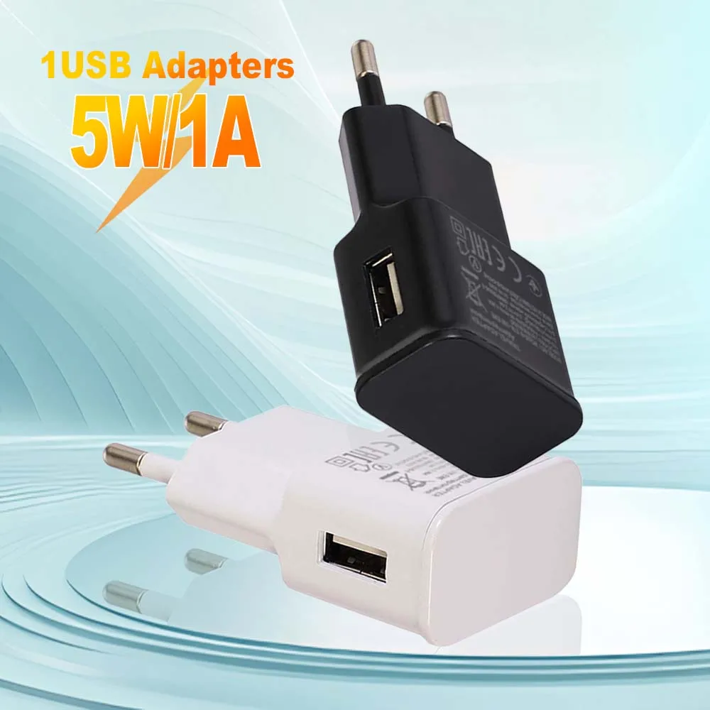 5W USB-Wandladegerät-Netzteil 5V 1A Universelle tragbare Reiseleistung, kompatibel mit Samsung iPhone Image