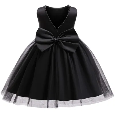 Blumenmädchenkleid für Kinder, Satin-Tüllkleid für Kinder, Brautjungfer, Hochzeit, Gast, Party, Geburtstag, Kommunion, Festzug, Abschlussball, Ballkleid Image