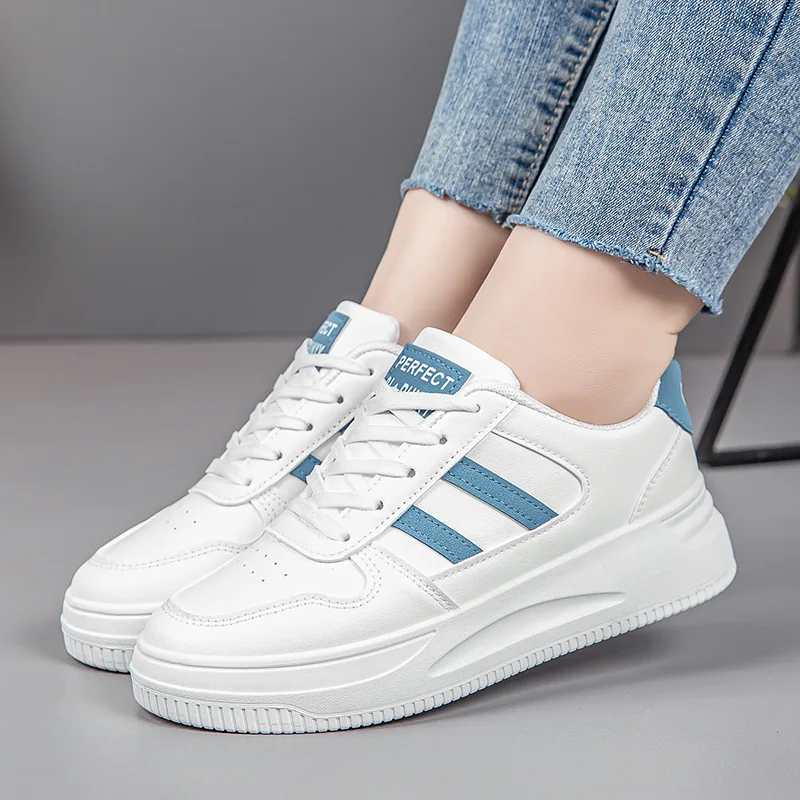Casual Schuhe Frauen Sport Schuhe Dame Einfache 2024 Neue Tragen-beständig und Atmungsaktiv Weibliche Weiße Schuhe Frauen Tennis Turnschuhe