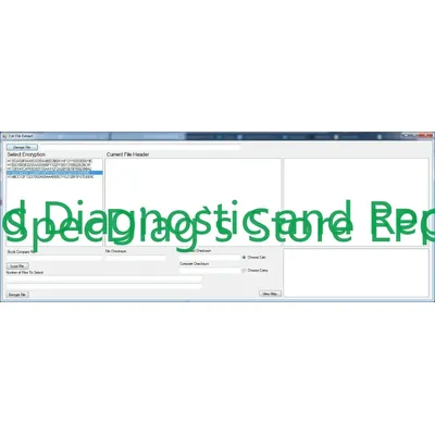 SpecDiag Decryptor/Encryptor forCAT FLash files