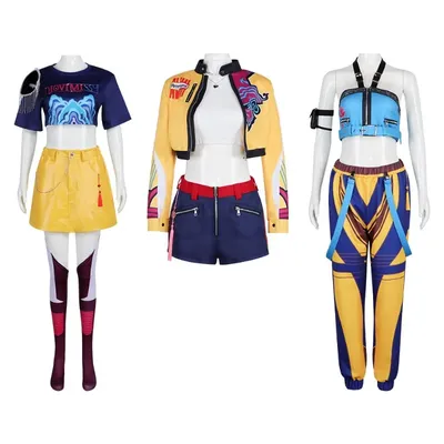 Film Dämon Jäger Cosplay Kostüm für Frauen Superstar Zoey Mira Rumi Cosplay Fantasy Roleplay Halloween Karneval Party Anzug Image