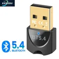 Adattatore Bluetooth USB Bluetooth 5.4 per PC Adattatore dongle Mouse wireless Tastiera Ricevitore audio musicale Trasmettitore Bluetooth USB