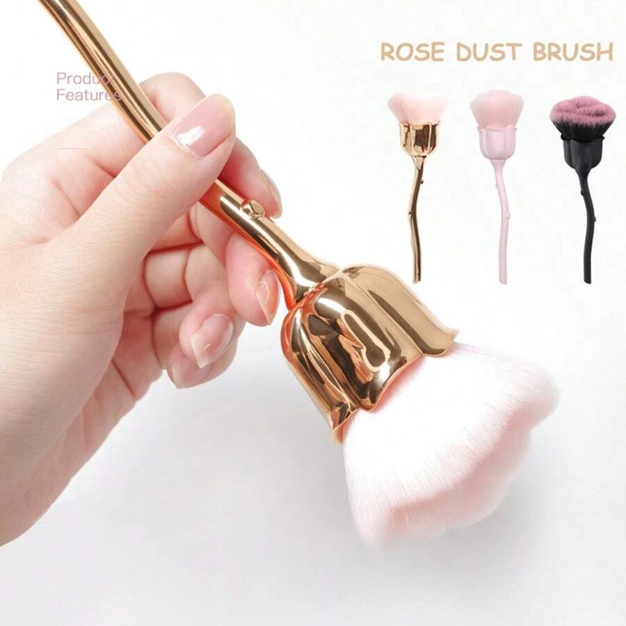 Schönheit Blume Nagel Pinsel Für Maniküre Rose Nail art Pinsel Nagel Zubehör Werkzeuge Staub Reinigung Pinsel Image