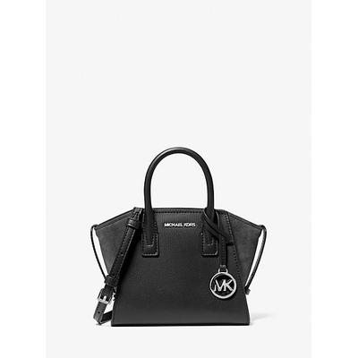Michael Kors Avril Extra-Small Leather Satchel Black One Size