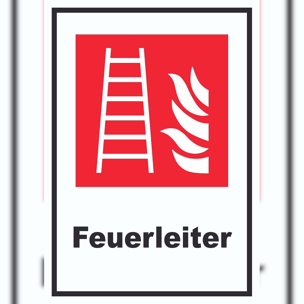 HB-Druck Feuerleiter Schild A3 (297x420mm) Image