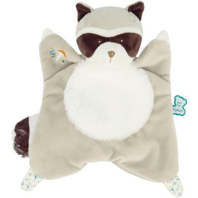 Schmusetuch KALOO "Waschbär Gaston", Baby, grau, Polyester, Schnuffeltücher