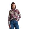 Langarmbluse MARC O'POLO "mit TENCEL™ Lyocell", Damen, Gr. 34, multi, fresh berry, Obermaterial: 88% Lyocell, 12% Polyester, bedruckt, elegant, regular fit normal, Langarm Doppelmanschette, Blusen