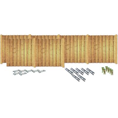 Sichtschutzelement KONIFERA "DAYTONA", grün, H:180cm, Holz, Stahl, Zaunelemente, Massiv und sehr stabil, verschiedene Längen