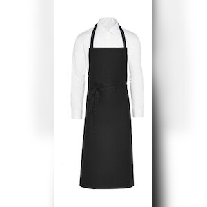 PARIS - Recycled Bib Apron: One Size / Black Image