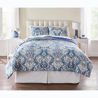 Plus Size Women's BH Studio 3-Pc. Microfiber Comforter Set by BH Studio in Blue (Size TWIN)