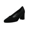 Pumps GABOR COMFORT "Gabor Comfort Pumps Veloursleder", Damen, Gr. 38, schwarz, Veloursleder, casual, Schuhe