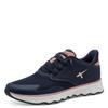 Slip-On Sneaker TAMARIS "Nowana", Damen, Gr. 36, blau (navy kombiniert), Textil, Lederimitat, Synthetik, unifarben mit Farbeinsatz, sportlich, Schuhe, Freizeitschuh, Halbschuh, Slipper mit Ortholite-Ausstattung, Topseller