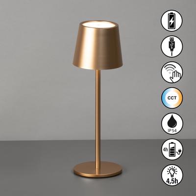 EASY BY FHL Außen-Tischleuchte "Roxi", braun (coffeefarben), 1 flammig, Ø 9,00cm H: 27,50cm, Lampen, lange Leuchtdauer Image