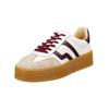 Plateausneaker GANT "Gant Sneaker Lederimitat/Textil", Damen, Gr. 38, rot (weiß, rot), Lederimitat, Textil, casual, Schuhe