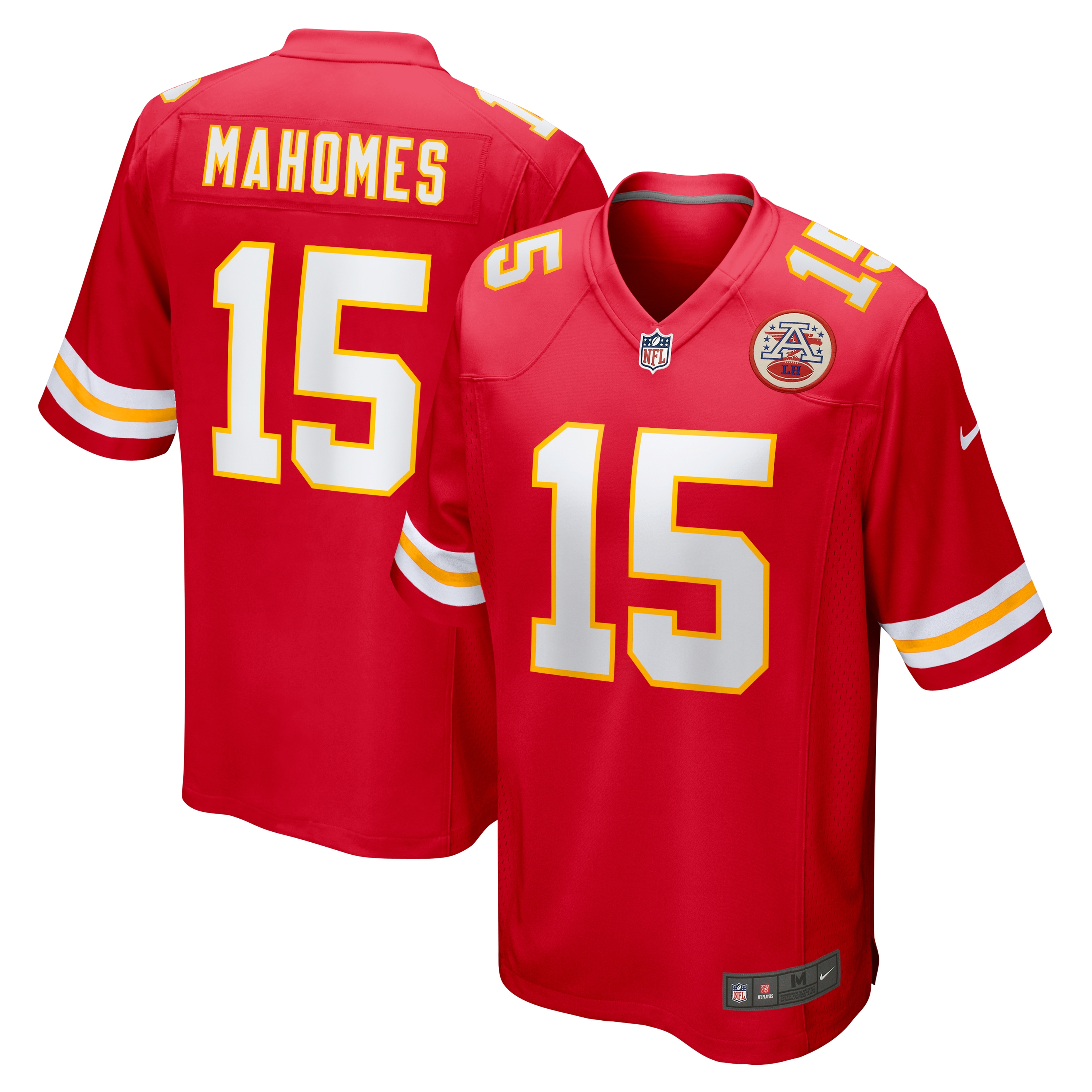 Footballtrikot NIKE "Nike Trikot Kansas City Chiefs Nike Home Mahomes 15", Herren, Gr. S, rot, 100% Polyester, Trikots Image