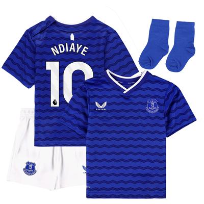 Everton Castore 2025-26 Heim-Kit - Baby mit Aufdruck Ndiaye 10 Image