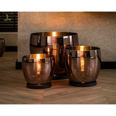 designline »UP« Stehlampe Kupfer Stehlampe XL / mit Beleuchtung bernstein Image