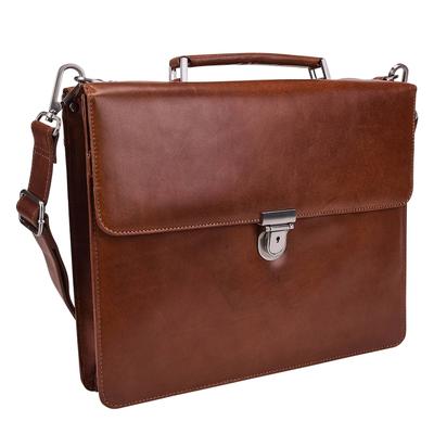 Leonhard Heyden Cambridge Aktentasche Leder 38 cm Laptopfach cognac Coral Herren Image