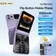 SERVO i16 PRO MAX Flip Telefono cellulare 4 SIM Standby Velocità Quadrante Torcia vocale magica Registrazione chiamate 2G Pulsante GSM Fold Cellulari