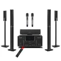 Sistema Home Theatre Surround K10 5.1 con Karaoke USB Microfono wireless Amplificatore Altoparlante Sistema Home Theatre Bt