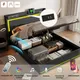 Rosahqnda lit avec LED USB 140-160*200cm cadre de lit double lit hydraulique avec espace de rangement lit de jeunesse lit adulte PU noir blanc