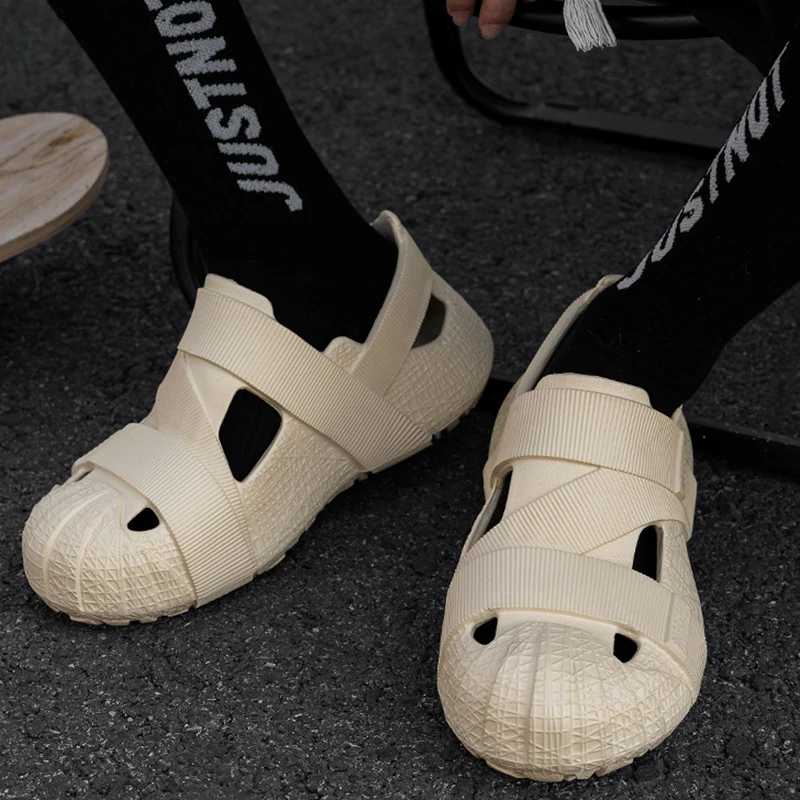 Sommer Aushöhlen Plattform Sport Sandalen Frauen Plus Größe 44, Weiche Sohle Eva Strand Sandalen Frau Dicken Boden Nicht Slip Garten schuhe