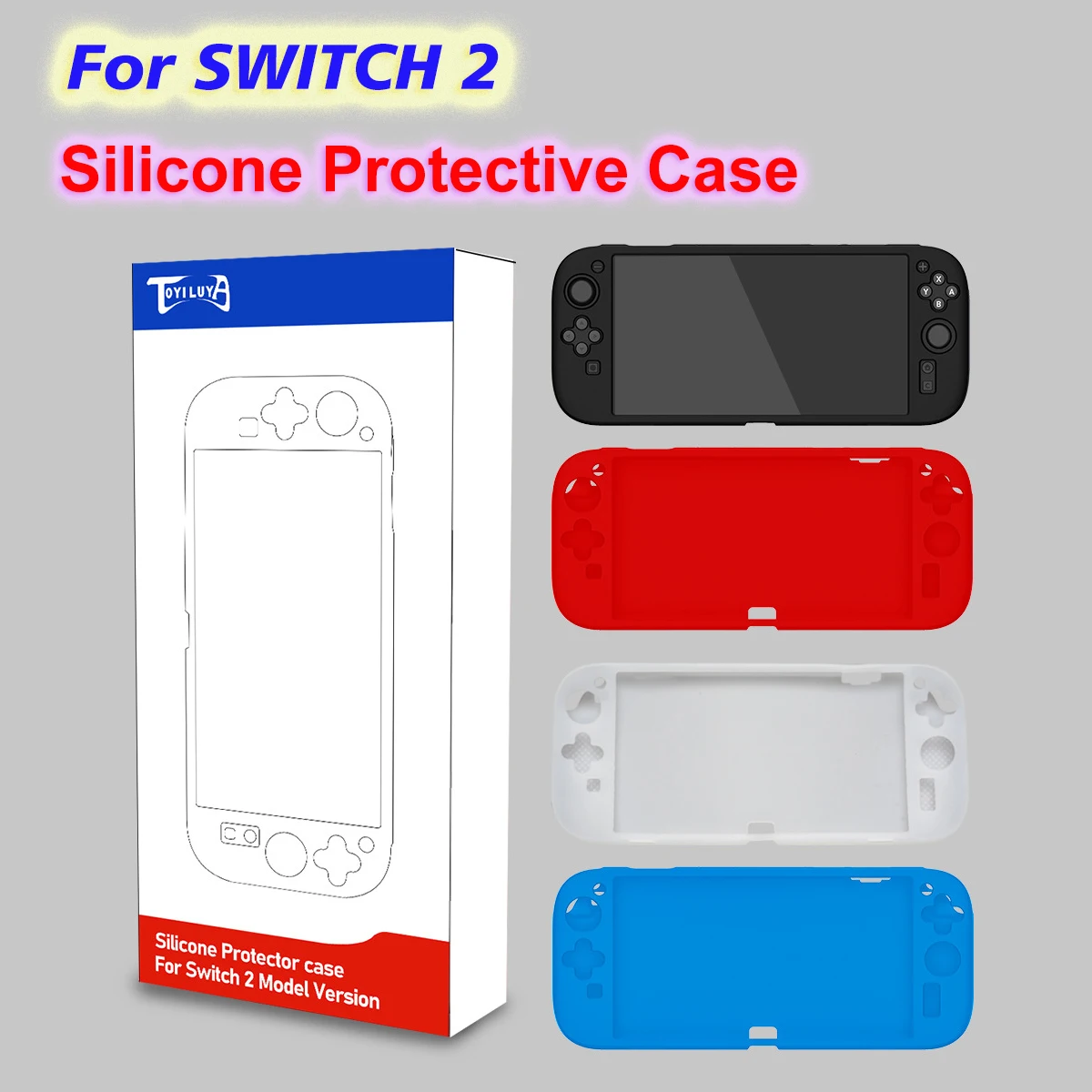 Weiche Silikon-Schutzhülle für Switch 2 – rutschfeste und stoßfeste Abdeckung für NS 2, Fallschutz NS2 Case Cover Image