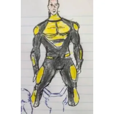 Commission Request Schwarz Gelb Bodysuit Cosplay Kostüm Image