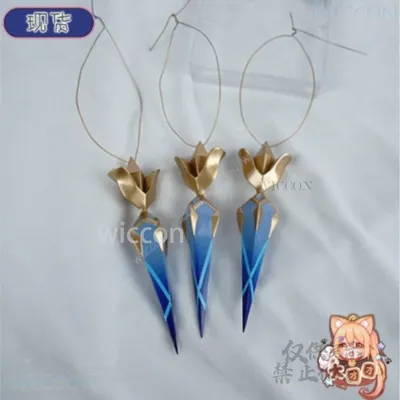 Skirk Cosplay ACC Zubehör Spiel Genshin Impact Uniform Kopfbedeckung Requisiten Anime Tartaglia Master Frauen Halloween Party Kostüm Cos Image