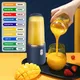 Spremiagrumi portatile Frullatore 400ml Spremiagrumi elettrico Ricarica USB Limone Arancia Frutta Spremitura Tazza Frullato Frullatore Macchina 2 tazze
