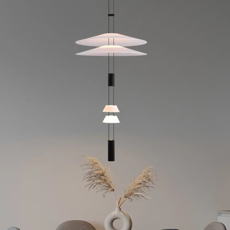 Moderne Pendelleuchte, minimalistische runde Hängelampe für Wohnzimmer, Esszimmer, Bar, Esstisch, dekorative Beleuchtungskörper
