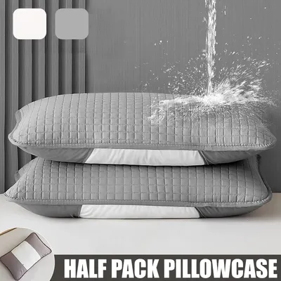 Clip Pillow Cover Head oil Isolation layer Pillow Case Protector Waterproof Anti Mite Pillow Core Protection (No Pillow) 72X45cm