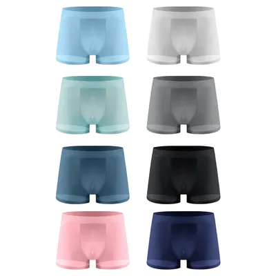 4–8 Stück Herren-Unterwäsche, atmungsaktiv, weich, kühl, bequem, Herren-Boxershorts, trendige Mode, hochwertige Sport-Freizeithose Image