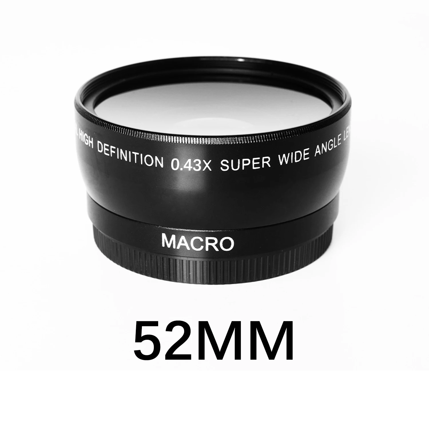 52 mm 2-in-1 HD 0,43X Superweitwinkel-Makroobjektiv für 52 mm Filtergröße Canon Nikon Sony Kameraobjektiv Telekonverter Weitwinkelobjektiv Image