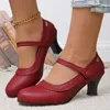 Bequeme Guangzhou-Luxusschuhe mit weichem Boden, elegante Abendschuhe für Damen, Mary Jane Damenschuh, Damen-Absätze der Spitzenklasse