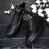 Mode Weiß Männer Skateboard Schuhe Für Luxus Plattform Sport Leder High Top Casual Schuhe für Männer Marke Stiefeletten