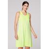 Trägerkleid SOCCX, Damen, Gr. XL, US-Größen, grün (summer lime), Material: 50% Baumwolle, 50% Modal, casual, regular fit Midi, Rundhals, ohne Ärmel normaler Saum, Kleider, mit Glitzerstein-Wording