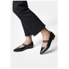 Riemchenballerina PAUL GREEN "Paul Green Ballerinas Glattleder", Damen, Gr. 41, schwarz, Glattleder, casual, Schuhe