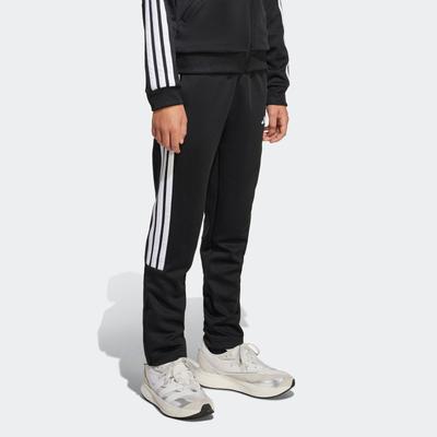 Sporthose ADIDAS SPORTSWEAR "J HOT TIRO PT", Kinder, Gr. 140, N-Gr, schwarz-weiß (schwarz, weiß), Obermaterial: 70% Polyester, 30% Baumwolle, sportlich, Hosen Image