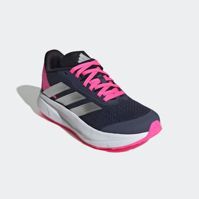 Sneaker ADIDAS SPORTSWEAR "DURAMO SL KIDS", Gr. 35,5, shadow navy, silber metallic, lucid pink, Textil, Synthetik, sportlich, Schuhe Image