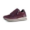 Plateausneaker GABOR "TIURIN", Damen, Gr. 40, rot (bordeaux), Veloursleder, Lackleder, unifarben, sportlich, Schuhe, Schnürschuh, Halbschuh, Komfortschuh Weite H (= sehr weit)