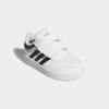 Klettschuh ADIDAS SPORTSWEAR "HOOPS 4.0 KIDS", Gr. 21, schwarz-weiß (cloud weiß, core schwarz, grau two), Synthetik, sportlich, Schuhe, für Kinder