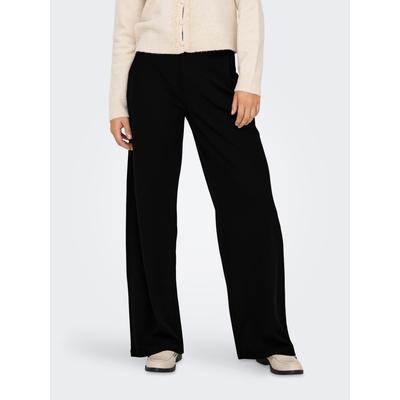 Anzughose JDY "JDYGEGGO LIFE OCCASION PANT JRS NOOS", Damen, Gr. L (40), Länge 32, schwarz, Jersey, Obermaterial: 95% Polyester, 5% Elasthan, unifarben, modisch, regular fit knöchellang, Hosen Image