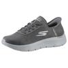 Slip-On Sneaker SKECHERS "GO WALK FLEX", Damen, Gr. 35, grau, Lederimitat, sportlich, Schuhe, Slipper, Freizeitschuh, Halbschuh mit Air-Cooled Memory Foam